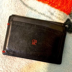 COPY - Carolina Herrera Black Card Holder with In…